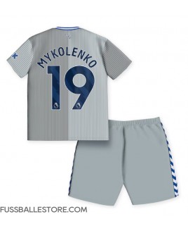 Günstige Everton Vitaliy Mykolenko #19 3rd trikot Kinder 2023-24 Kurzarm (+ Kurze Hosen)